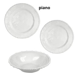 Piatto piano bianco