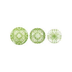 Brandani tavola 18 pz batik verde