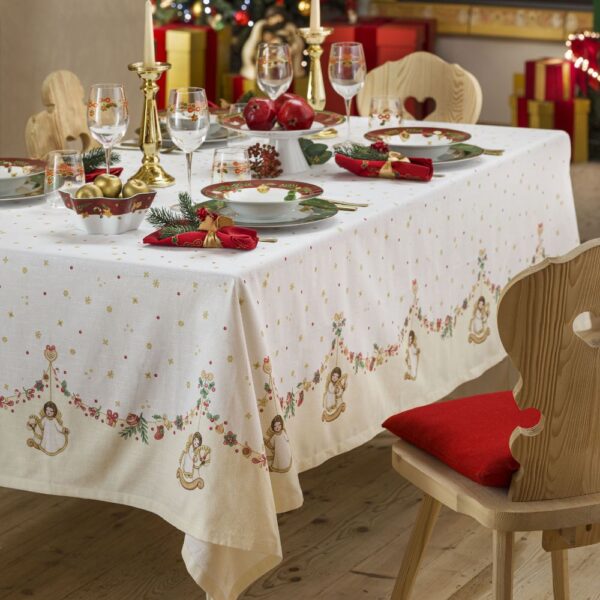 Tovaglia natale garland 6p 160×200 - Abracadabra